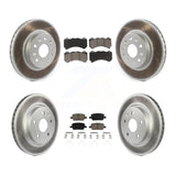 Front Rear Coat Brake Rotor Ceramic Pad Kit For 2019-2020 Chevrolet Camaro LT/LS