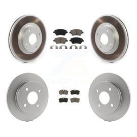 [Front+Rear] 2014-2019 Ford Fiesta ST Premium Coated Rotors & Ceramic Pads Brake Kit For Max Braking