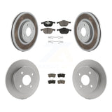 Front Rear Coat Disc Brake Rotor Ceramic Pad Kit For Ford Focus rear brakes