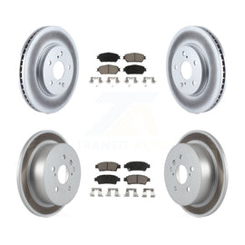 [Front+Rear] 2004-2010 Toyota Sienna Premium Coated Rotors & Ceramic Pads Brake Kit For Max Braking