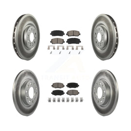 Front Rear Coat Disc Brake Rotors Ceramic Pad Kit For Jeep Cherokee Chrysler 200