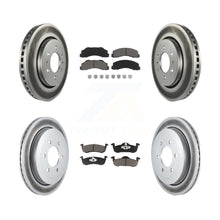 Load image into Gallery viewer, Front Rear Coated Disc Brake Rotor &amp; Ceramic Pad Kit For Ford Expedition Lincoln