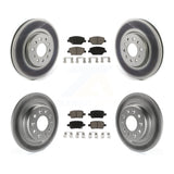 Front Rear Coated Brake Rotors Ceramic Pad Kit For Chevrolet Equinox GMC Terrain