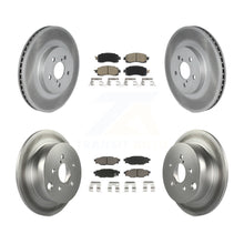 Charger l'image dans la galerie, Front Rear Coated Disc Brake Rotors Ceramic Pad Kit For Subaru Crosstrek Impreza