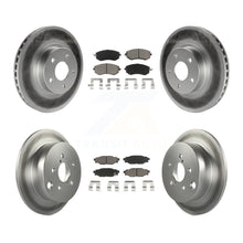 Charger l'image dans la galerie, Front Rear Coated Disc Brake Rotors And Ceramic Pads Kit For Subaru Impreza