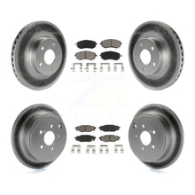 Charger l'image dans la galerie, Front Rear Coated Disc Brake Rotors And Ceramic Pads Kit For Subaru Impreza