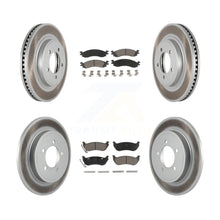 Charger l'image dans la galerie, Front Rear Coat Brake Rotor Ceramic Pad Kit For Ford Explorer Sport Trac Mercury