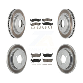 Front Rear Coat Brake Rotor Ceramic Pad Kit For Ford Explorer Sport Trac Mercury