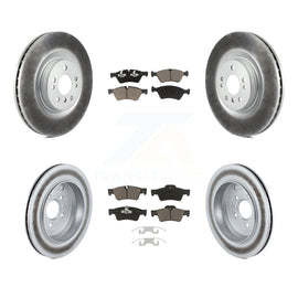 Front Rear Coat Brake Rotors Ceramic Pad Kit For Mercedes-Benz ML350 GL450 GL550