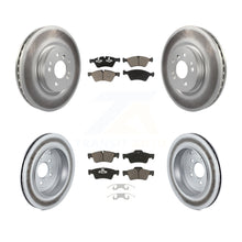 Charger l'image dans la galerie, Front Rear Coated Brake Rotors Ceramic Pad Kit For Mercedes-Benz R350 ML500 R500