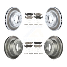 Load image into Gallery viewer, Front Rear Coat Disc Brake Rotor Ceramic Pad Kit For Ford F-450 Super Duty F-550