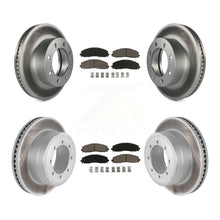 Load image into Gallery viewer, Front Rear Coat Disc Brake Rotor Ceramic Pad Kit For Ford F-250 Super Duty F-350