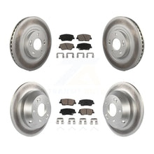 Charger l'image dans la galerie, Front Rear Coated Brake Rotor &amp; Ceramic Pad Kit For Kia Sorento Hyundai Santa Fe