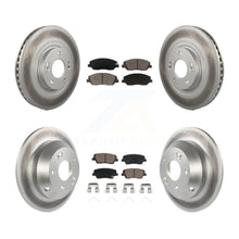 Charger l'image dans la galerie, Front Rear Coated Disc Brake Rotors And Ceramic Pads Kit For Hyundai Santa Fe XL