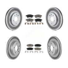 Charger l'image dans la galerie, Front Rear Coated Disc Brake Rotors And Ceramic Pads Kit For Chevrolet Cruze