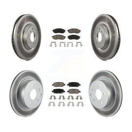 Front Rear Coat Brake Rotor Ceramic Pad Kit For INFINITI G37 G35 M35 Nissan 350Z