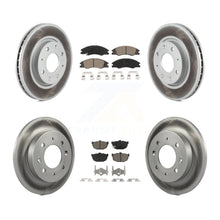 Load image into Gallery viewer, Front Rear Coated Disc Brake Rotors And Ceramic Pad Kit For Kia Spectra Spectra5