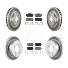Load image into Gallery viewer, [Front+Rear] 2007-2009 Kia Rondo Premium Coated Rotors &amp; Ceramic Pads Brake Kit For Max Braking