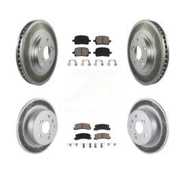 [Front+Rear] 1999-2001 Lexus RX300 AWD Premium Coated Rotors & Ceramic Pads Brake Kit For Max Braking