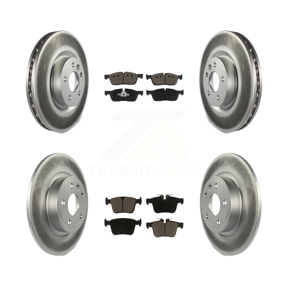 Front Rear Coat Disc Brake Rotors Ceramic Pad Kit For Land Rover Discovery Sport