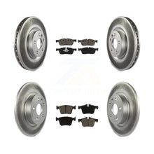 Load image into Gallery viewer, Front Rear Coat Disc Brake Rotors Ceramic Pad Kit For Land Rover Discovery Sport
