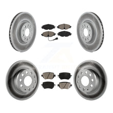 Charger l'image dans la galerie, Front Rear Coated Brake Rotor &amp; Ceramic Pad Kit For Volkswagen GTI Golf Alltrack