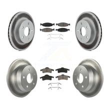 Load image into Gallery viewer, Front Rear Coated Disc Brake Rotors And Ceramic Pads Kit For Jeep Grand Cherokee