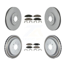 Load image into Gallery viewer, Front Rear Coated Disc Brake Rotors And Ceramic Pads Kit For Cadillac CTS