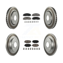 Charger l'image dans la galerie, Front Rear Coated Disc Brake Rotors And Ceramic Pads Kit For Dodge Grand Caravan