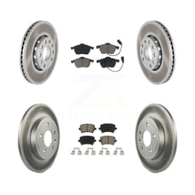 Charger l&#39;image dans la galerie, Front Rear Coated Disc Brake Rotor Ceramic Pad Kit For 2005-2006 Audi A4 Quattro