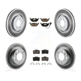 Front Rear Coated Disc Brake Rotors And Ceramic Pads Kit For Volkswagen Beetle