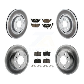 Front Rear Coated Disc Brake Rotors And Ceramic Pads Kit For Volkswagen Beetle