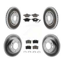 Charger l'image dans la galerie, Front Rear Coated Brake Rotor &amp; Ceramic Pad Kit For Volkswagen Beetle Jetta Golf