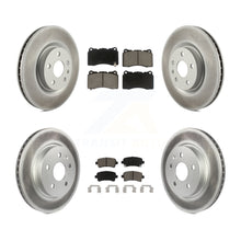 Load image into Gallery viewer, Front Rear Coated Disc Brake Rotors And Ceramic Pads Kit For Cadillac XTS