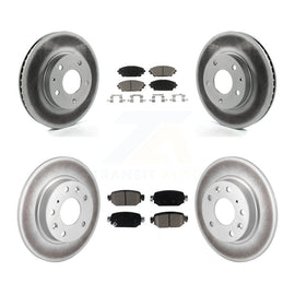 [Front+Rear] 2019-2021 Mazda CX-3 FWD Premium Coated Rotors & Ceramic Pads Brake Kit For Max Braking