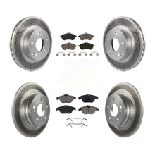 Load image into Gallery viewer, Front Rear Coated Brake Rotor &amp; Ceramic Pad Kit For Mercedes-Benz C300 C250 C230