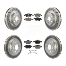 Load image into Gallery viewer, Front Rear Coated Brake Rotor &amp; Ceramic Pad Kit For Mercedes-Benz E350 C300 C350