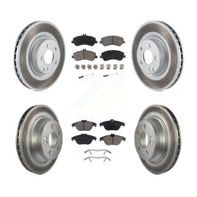 Charger l'image dans la galerie, Front Rear Coat Disc Brake Rotor Ceramic Pad Kit For Mercedes-Benz GLK350 GLK250