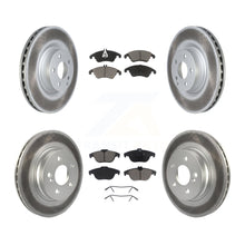 Load image into Gallery viewer, [Front+Rear] 10-11 Mercedes-Benz E550 Coupe Premium Coated Rotors &amp; Ceramic Pads Brake Kit For Max Braking