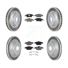 Load image into Gallery viewer, [Front+Rear] 10-11 Mercedes-Benz E550 Coupe Premium Coated Rotors &amp; Ceramic Pads Brake Kit For Max Braking