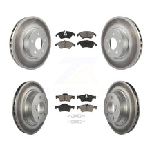 Load image into Gallery viewer, Front Rear Coated Disc Brake Rotor &amp; Ceramic Pad Kit For Mercedes-Benz E350 E400