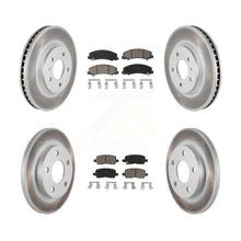 Load image into Gallery viewer, Front Rear Coated Disc Brake Rotors Ceramic Pad Kit For Chevrolet Impala Limited
