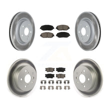 Load image into Gallery viewer, Front Rear Coated Disc Brake Rotors And Ceramic Pads Kit For Toyota Camry