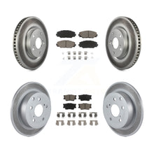 Charger l'image dans la galerie, Front Rear Coat Disc Brake Rotors Ceramic Pad Kit For Toyota Matrix Pontiac Vibe
