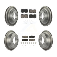 Charger l'image dans la galerie, Front Rear Coat Disc Brake Rotors Ceramic Pad Kit For Toyota 4Runner Lexus GX460