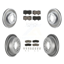 Load image into Gallery viewer, Front Rear Coated Disc Brake Rotors And Ceramic Pads Kit For Toyota Sequoia