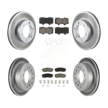 Load image into Gallery viewer, Front Rear Coated Disc Brake Rotors And Ceramic Pads Kit For Toyota Sequoia