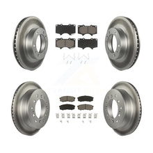 Charger l&#39;image dans la galerie, [Front+Rear] 2010-2014 Toyota FJ Cruiser Premium Coated Rotors &amp; Ceramic Pads Brake Kit For Max Braking
