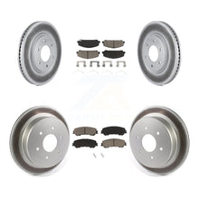 Charger l&#39;image dans la galerie, [Front+Rear] 2017-2023 Nissan TITAN Premium Coated Rotors &amp; Ceramic Pads Brake Kit For Max Braking