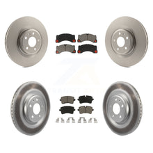 Load image into Gallery viewer, [Front+Rear] 2017 Porsche Macan Base Premium Coated Rotors &amp; Ceramic Pads Brake Kit For Max Braking